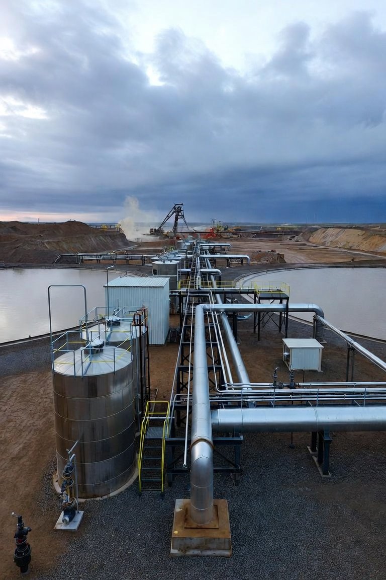 Mining and mineral processing facility with water treatment infrastructure